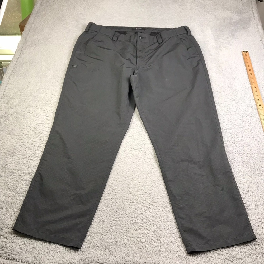5.11 Tactical Pants Mens 42 (43x30) Gray Ripstop Performance Utility Workwear